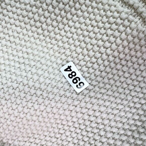 LK Bennett Merino Wool Blend Sweater Womens XS White Collared Rib Knit Pullover - Picture 10 of 10